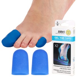 Cidas Foot Protector Gel Toe Caps x 2 Thumb 11050101 Blue S/M (22.0-25.5 cm)