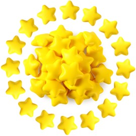 Threan 24 Pieces Star Stress Balls, Foam Squeeze Ball, Mini Yellow Anxiety Relief Star Stress Relief Toys for Party, School Reward, Carnival Prizes, Party Favors, Hand Exercise, Relieve Pressure
