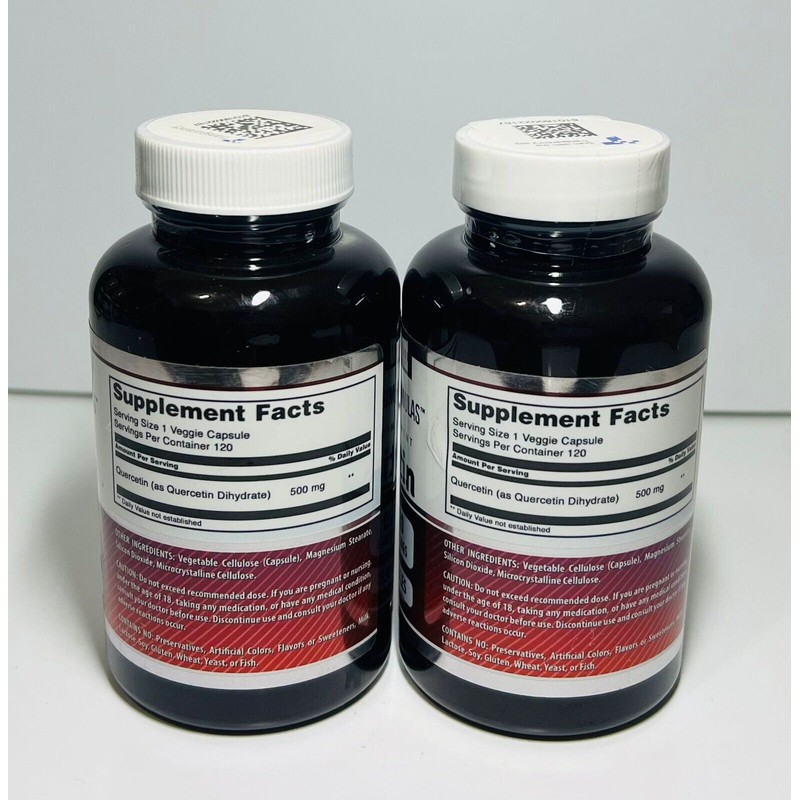 Amazing Formulas Quercetin 500 mg 120 Veggie Capsules Dietary Supplement✅2