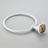 jojofuny White Towel Ring Hand Towel Holder for Bathroom Wall,