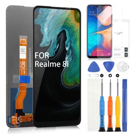 LCD Display for Oppo A96 4G Display for Realme 8i / Realme 9i LCD Screen for Oppo A96 CPH2333 Digitazer Touchscreen Assembly with Repair Kit (Black, 6.59 Inches)