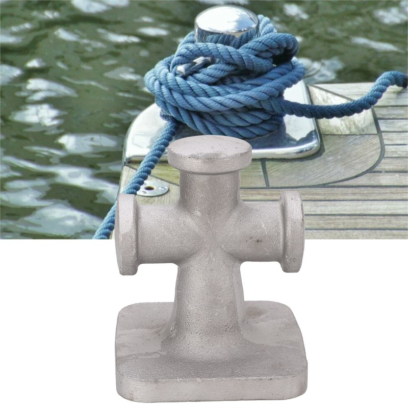4.5inch Single Cross Bollard Cleat Heavy Duty Aluminum Mooring Bitt