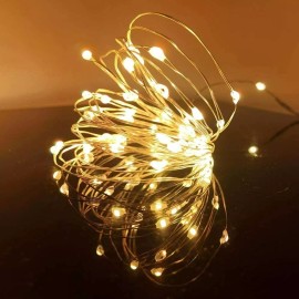 Lifeglow LED Fairy String Lights 12 Pack 20 Micro Lights On Gold Copper Wire (Warm White)
