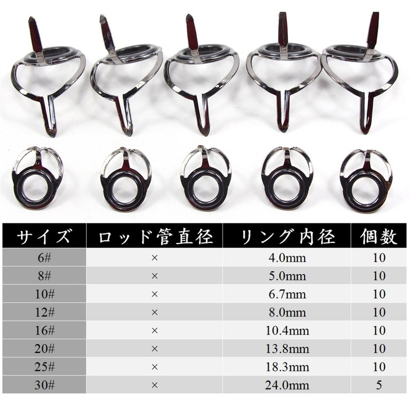 Rod Guides Fishing Tip Guide Top Guide Replacement Repair Kit