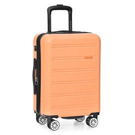 Traveler's Choice Snowcreek Hardside Expandable Spinner Luggage, Tangerine, Small