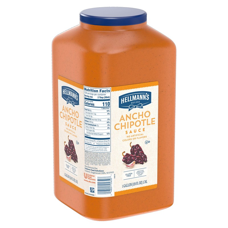 Hellmann's Real Ancho Chipotle Sauce Jug Vegetarian, Gluten Free, No