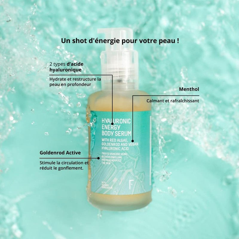 Care for tired heavy legs Hyaluronic Energy Body Serum (100
