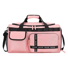 MAXTOP Small Gym Bag for Women Mini Travel Duffle Carry On Tote Weekender Bag With Shoe Compartment Gym Tote with Dry and Wet Separation Pink