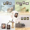 DECANIT 3.5x5 Picture Frames Rustic Distressed Brown Wood Pattern High