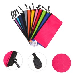 GRIRIW 12pcs Zipper Document Storage Bags Mixed Color Organizer Pouches for Notes Files and Travel Essentials for Students Teachers and Office Use