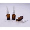 XINGZI 6PCS Travel-Sized 5ML Empty Refillable Amber Glass Nasal Spray