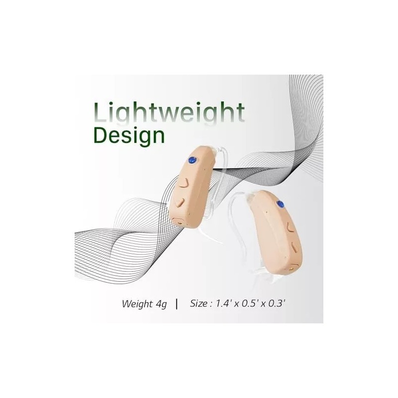 BionicHearing Rechargeable Hearing Aids for Seniors - Noise Cancelling