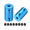 sourcing map 2 Pieces 4 mm to 4 mm Bore