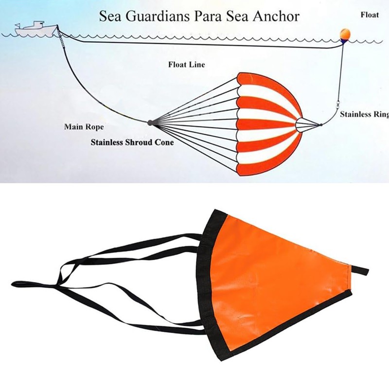 ZONADAH 18 Inch Boat Anchor Float Kit, PVC Traction Anchor