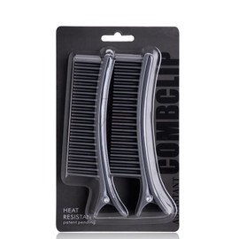 HAIRMAM Hair Coloring Clip 2pcs 1set For Long Hair, Highlighting, Sectioning, Root Bleaching (Grey)