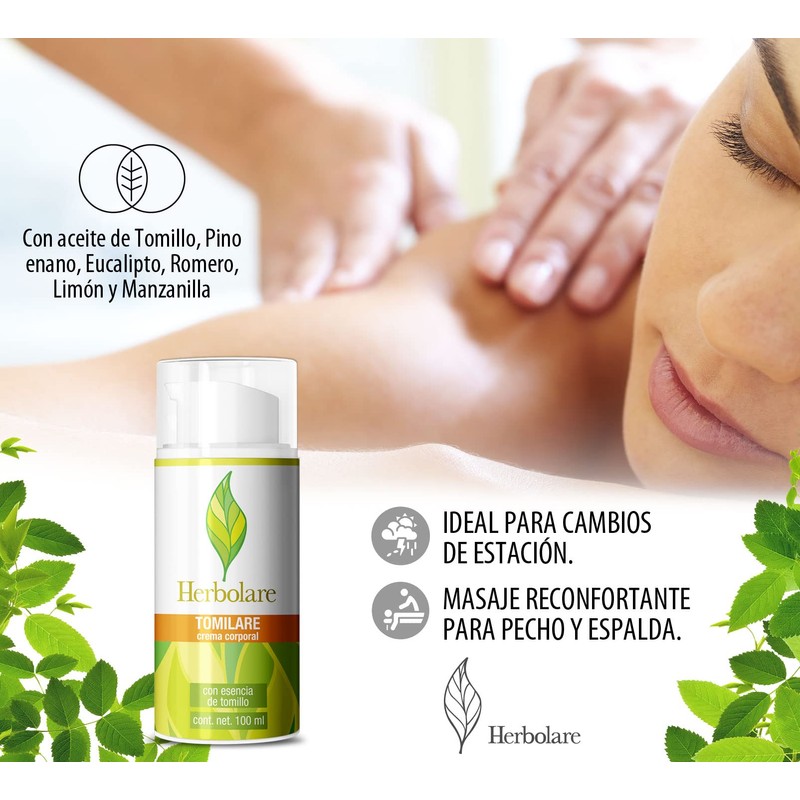Herbolare - TOMILARE crema corporal con Tomillo 100 ml. Ideal