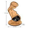 Baby Ultrasound Photo Frame for Pregnancy Keepsake - Wooden Sonogram
