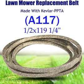 Riding Lawn Mower Kevlar Deck Belt 1/2" x 119 1/4" Compatible for John Deere M154294 M134268 EZtrak Z225 and Z235 V-Belt