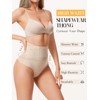 Silongder Thong Shapewear Tummy Control Underwear for Women High Waist
