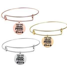 Theater Drama Bracelet - Drama Jewelry, This Girl Loves Music And Theater Jewelry - Drama Theater Lovers Jewelry - Drama Lover Jewelry Gift for Drama Students