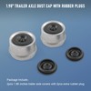 JDMSPEED 2pcs 1.98'' Trailer Axle Dust Cap Cup Grease Cover