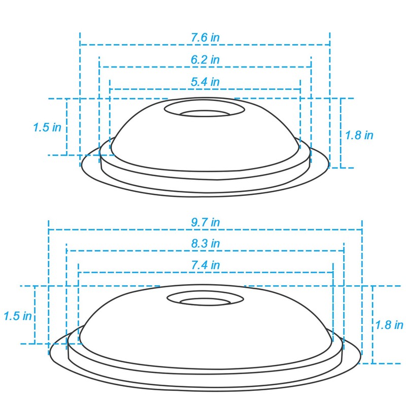 4 Pack Black Porcelain Burner Drip Pan By AMI PARTS