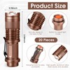 Fumete 20 Pcs LED Flashlight Torch Mini 3 Mode Tactical