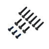 Gintai 12PCS(6long 3 Medium 3short) Black Laptop Bottom Case Screws