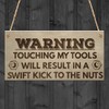 RED OCEAN Kick Nuts Tools Man Cave Garage Shed Dad