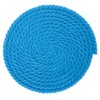 Super Soft 3 Strand Twisted Cotton Rope (Cyan, 1/4 Inch