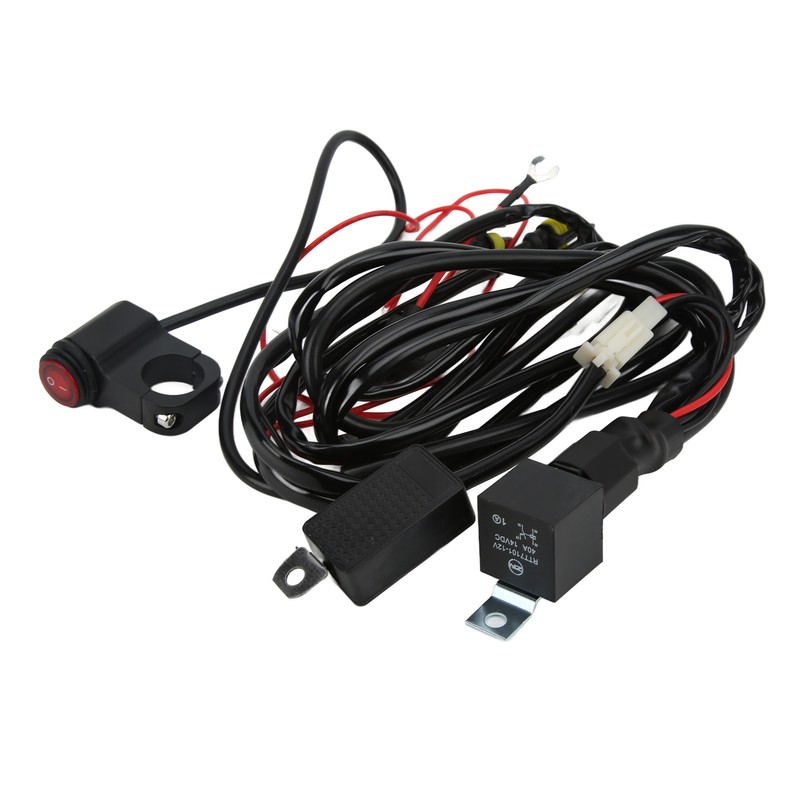 13ft LED Light Switch Wiring Harness 14AWG 1‑to‑2 with Relay