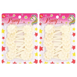 Hair Clips Barrettes Colorful Head Pins Accessories for Kids Children Girls Toddlers Women All Ages (Cream - 32 Pcs)