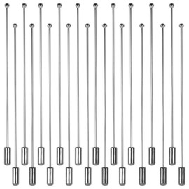 30 Pcs Brooch Pin Sticks, 9cm Long Hat Pins for Women to Keep Hat in Place, Safety Stick Pin with Stopper Ends for DIY Craft Jewelry Making, Suit Tie Scarf Decoration (Silver)