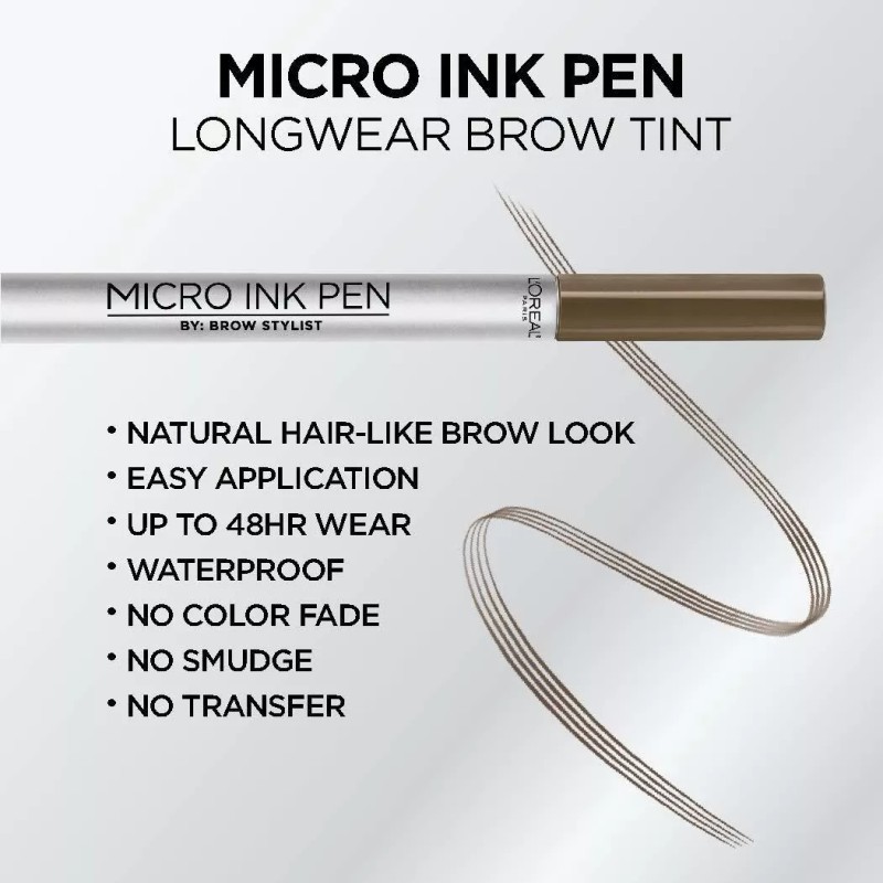 L'Oréal Paris L'oreal, Micro Ink Pen. Boligrafo Para Cejas
