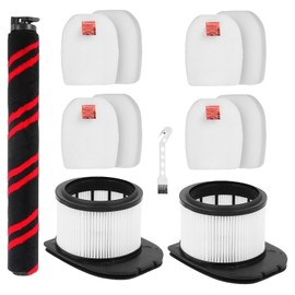 HEPA Filter Brush Roller Accessories Compatible with Shark IZ862H Duo Clean PowerFins Stratos Cordless Stick Vacuum Cleaner Replacement Parts XPSMFIZ700 XFFKIZ700