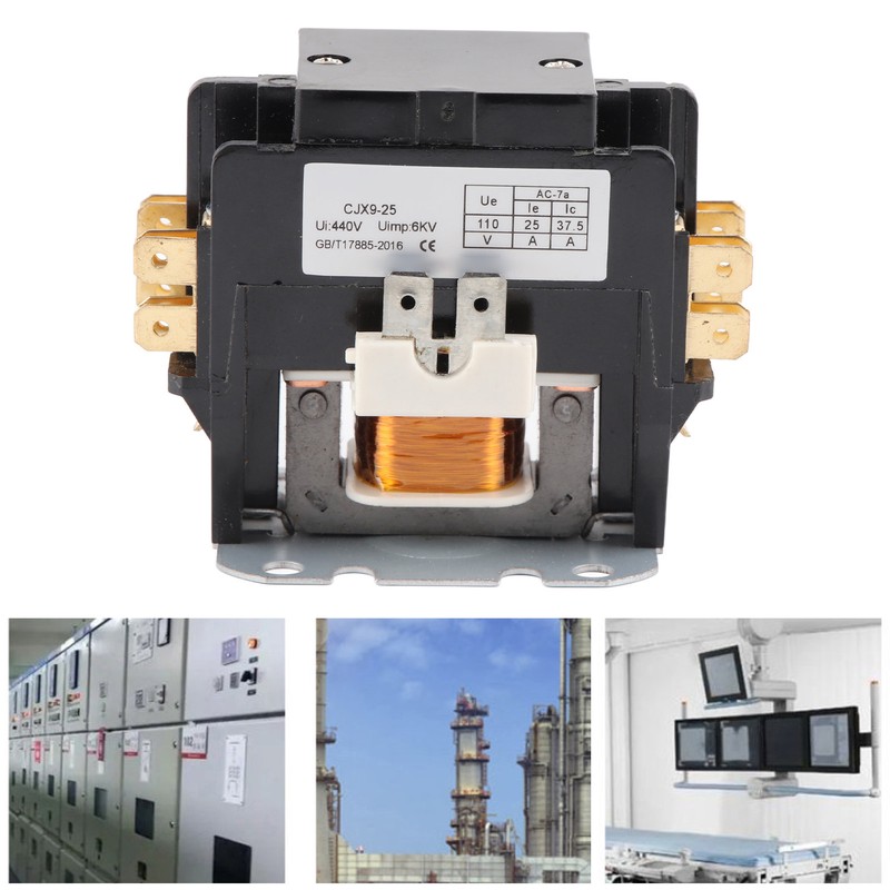 AC Contactor CJX9 25 2P Silver Alloy Contact Flame Retardant