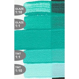 4 Oz Fluid Acrylic Color Paint Color: Teal