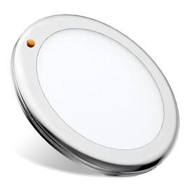 camperxlite 3CCT LED Ceiling Light DC12V Campervan-2700K/4000K/6000K-860LM, Dia 7.09″ Round Caravan Roof Light with CCT Switch & ON/Off Dimmer Switch, Aluminum Ultra Thin Dimmable 12V RV LED Lamp