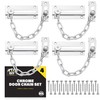 SOL 4pk Chrome Door Chain Kit – Restrictor for Front