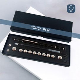 Fidget Pen,Magnetic PenMagnetic Toy Pen, Multifunctional deformable Magnet Writing Pen, Novel Cool Gadget Pen,Toy Gift for Children or Friends (Black)