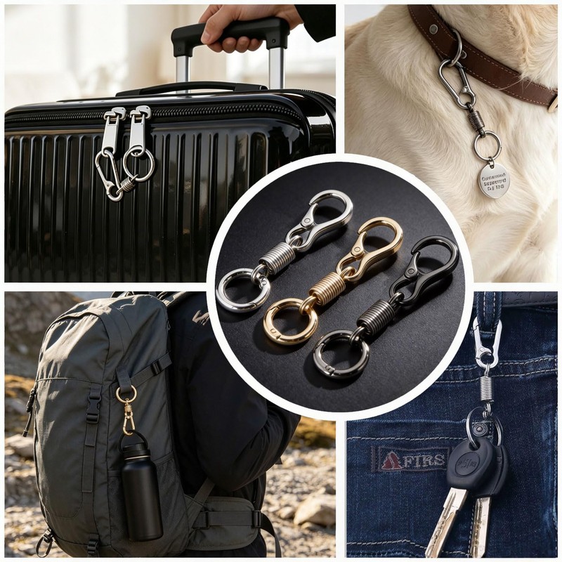 Zipper Clips Anti Theft, 12 Pcs Zipper Locks Double Opening