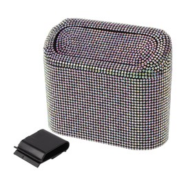 TUCKBOLD Auto Car Trash Can Durable Car Door Trash Bin Multicolor 1 Pc 6.3" Length 2.8" Width 5.5" Height ABS Rhinestone