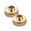 POWERTEC Router Guide Bushing Solid Brass 5/8", Short Shank Precision