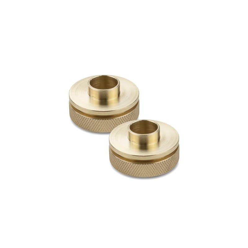 POWERTEC Router Guide Bushing Solid Brass 5/8", Short Shank Precision