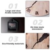 BORDEAG Wooden Wall Clock 30 cm Wall Clock Without Ticking