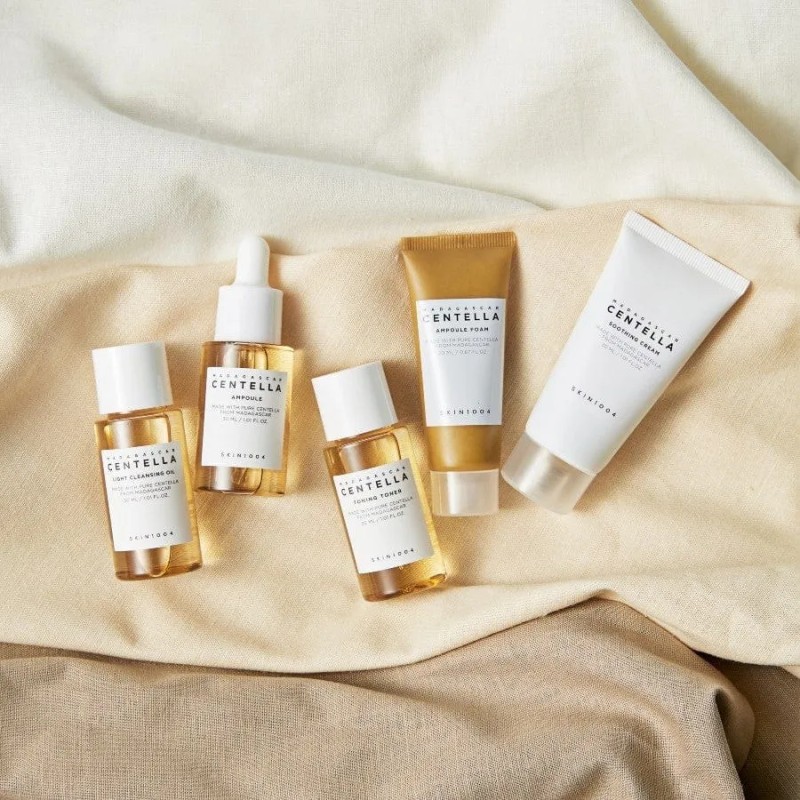 Set De Viaje Madagascar Centella Asiatica, 5 Piezas