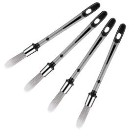 4PCS Paint Brush, 0.37Inch Trim Paint Brush, Small Paint-Brushes for Painting Walls, Corner Detail Painting-Brush Set, Edge Painting-Tool for Painting Detail Areas and Small Paint-Repairs