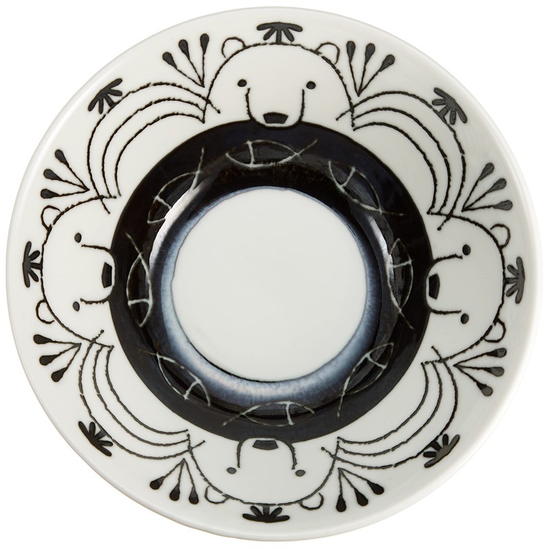 Sango Toki 6791-24 Mikke Bowl, S, Polar Bear, 4.4 inches
