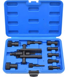 MoEnergy 10 Piece Motorcycle Blind Internal Inner Insert Inside Bearing Extractor Puller Tool Kit Motorcycle Inner Bearing Removal Tool Set 8-25MM