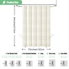 Dynamene Extra Long Shower Curtains, 84 Inches Long Textured Tufted